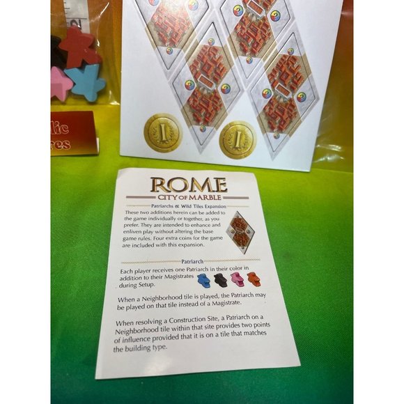 Rome City of Marble Patriachs & Wild Tiles Expansion R&R Board game - Picture 2 of 4